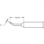 ראש לידית מלחם - METCAL GT6-CN1608R - CONICAL BENT 0.8MM