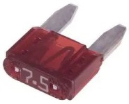 פיוז לרכב - LITTLEFUSE MINI 297 BLADE - 7.5A 32V