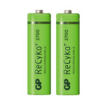 4 סוללות AA נטענות 2700mAh של חברת GP Recyko