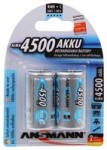 זוג סוללות נטענות - ANSMANN - C - 1.2V 4500MAH - NIMH