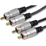 כבל זכר/זכר PRO SIGNAL - 2XRCA - 2XRCA 10M