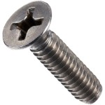 ברגים מפלדה - ראש שטוח - פיליפס - M3 X 6MM