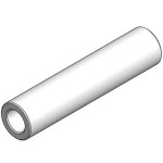 ספייסר עגול מפלסטיק - קוטר חיצוני 5.0MM - אורך 2.0MM