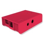 קופסת זיווד אדומה עבור RASPBERRY PI MODEL B