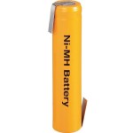 סוללה נטענת עם תגיות הלחמה - AAA - 1.2V 730MAH