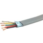 כבל פיקוד שטוח גמיש - 6 גידים 24AWG + סיכוך אלומיניום