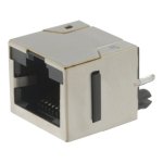 מחבר מסוכך RJ45 - נקבה למעגל מודפס - RJHSE-3380 - CAT5E