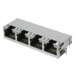 מחבר מסוכך RJ45 - נקבה למעגל מודפס - RJE72-488-14A1 - CAT5E