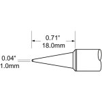 ראש לידית מלחם - METCAL SCV-CNL10A - CONICAL 1MM