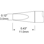 ראש לידית מלחם - METCAL SFP-CH30 - CHISEL 3MM