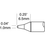 ראש לידית מלחם - METCAL STTC-101P - CONICAL 1MM