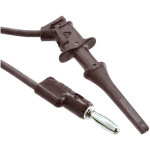 כבל בדיקה שחור - POMONA 6249 , HOOK ~ 4MM PLUG , 300M