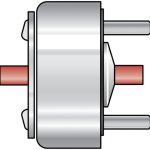 סולנואיד סיבובי - 21W , 24V , CW