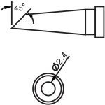 ראש למלחם - 2.4MM CHISEL