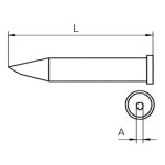 ראש למלחם - WELLER XT AA - ROUND BENT 1.6MM