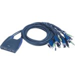 ממתג KVM לארבעה מחשבים - USB / VGA / AUDIO