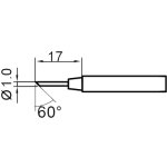 ראש למלחם - 1.0MM NARROW ANGLED CHISEL