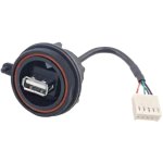 כבל תעשייתי USB - נקבה A ← נקבה PX0843/A - MOLEX