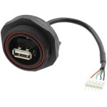 כבל תעשייתי USB - נקבה A ← זכר PX0849/A - MOLEX