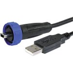 כבל תעשייתי USB - זכר MINI B ← זכר PX0441/4M50 - A