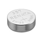 סוללה לשעון - RENATA 357 / SR44 , 1.55V , SILVER OXIDE