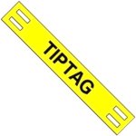 תוויות סימון צהובות לכבלים - TIPTAG - 65MM x 11MM