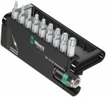 סט ביטים מקצועי - 10 יחידות - WERA BIT CHECK 10 TX UNIVERSAL 2