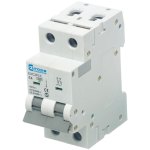 מנתק מעגלים - סדרה 2A , 230VAC , 2 POLE , C CURVE - EUCXP