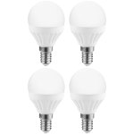 רביעיית נורות DAYLIGHT LED 3W - הברגה E14 - עדשה חלבית