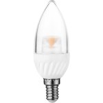 נורת WARM WHITE LED 5W - הברגה E14 - עדשת נר שקופה