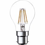 נורת עמעם NEUTRAL WHITE LED 5W - חיבור B22 - עדשת FILAMENT