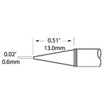 ראש לידית מלחם - METCAL SFP-CNL06 - CONICAL 0.6MM