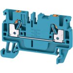 מחבר טרמינל בלוק לפס דין - 2WAY , 2.5MM² , 24A , 800V , BLUE