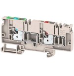 מחבר טרמינל בלוק לפס דין - 2WAY , 6MM² , 41A , 250V , GREY