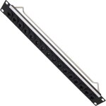 פאץ' פאנל - CP30172 - 1U 16 PORT - RJ45 CAT6 - 4-40 HOLES