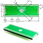 לוח מתאם לרכיבי QFN-52 ~ DIP - SMD