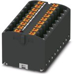 מחבר טרמינל בלוק - PTFIX 18X2,5 BK - 18 POLE , 24A , 500V