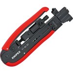 לוחץ דחיסה מקצועי לכבלים קואקסיאליים - KNIPEX 97 40 20 SB