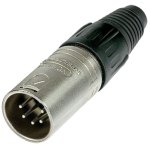 מחבר XLR זכר להלחמה לכבל - 5 מגעים - NEUTRIK NC5MX