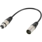 כבל מתאם - PULSE PLS00347 - XLR 3P (M) ~ XLR 5P (F) - 200MM