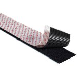 גליל ולקרו דביק שחור - VELCRO HS - HOOK & LOOP 50MM X 25M