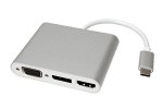 מתאם USB-C ->DP/HDMI/VGA