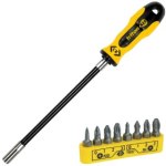 ידית מברג עם ציר גמיש + קיט 8 ביטים - CK TOOLS T4760