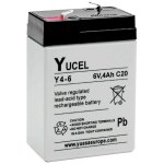 מצבר עופרת נטען - YUCEL Y4-6 - 6V 4AH