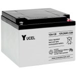 מצבר עופרת נטען - YUCEL Y24-12 - 12V 24AH