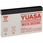 מצבר עופרת נטען - YUASA NP2-12 - 12V 2AH