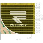 לוח פסי מגעים SMD נדבקים - PITCH 1.00MM