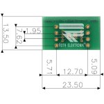 לוח מתאם לרכיבי SOT23 / SC70 ~ DIP - SMD