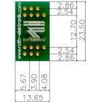 לוח מתאם לרכיבי TSSOP-14 ~ DIP - SMD