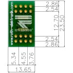 לוח מתאם לרכיבי TSSOP-16 ~ DIP - SMD